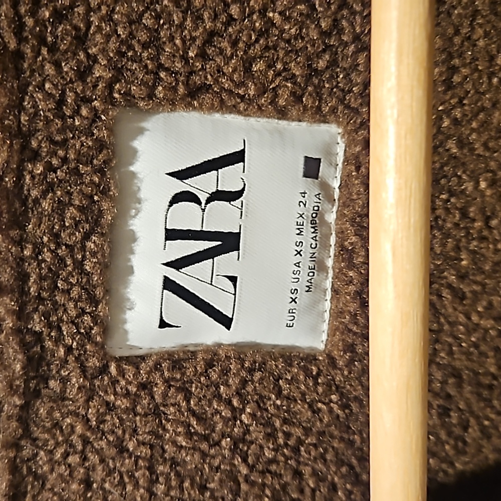 Zara NWT shearling jacket XS - Picture 11 of 11